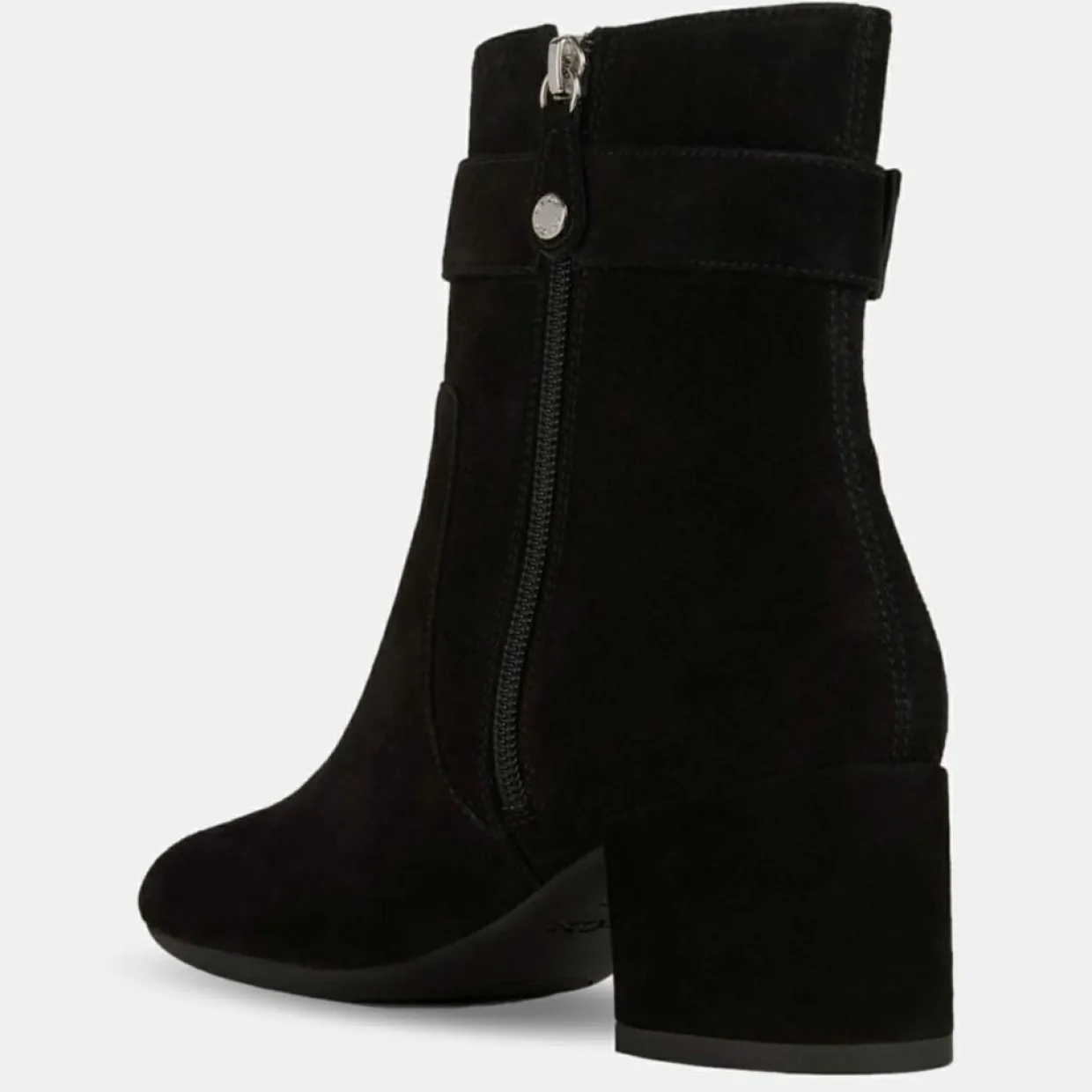 Bottines en Velours de Cuir Eleana noires-Geox Online