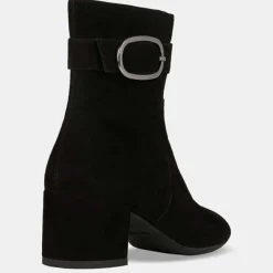 Bottines en Velours de Cuir Eleana noires-Geox Online