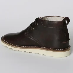 Enfant Cyrillus Garçon^Bottines fourrées en Cuir marron foncé