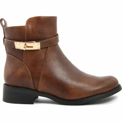 Femme Lab78 Bottines^Bottines plates camel