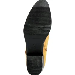 Femme Lab78 Bottines^Bottines plates en Velours de Cuir Eleonore curry