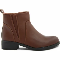 Bottines plates marron - Talon 4 cm-Lab78 Hot