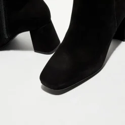 Femme Galeries Lafayette Bottines^Bottines revers col noires - Talon 7 cm