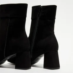Femme Galeries Lafayette Bottines^Bottines revers col noires - Talon 7 cm