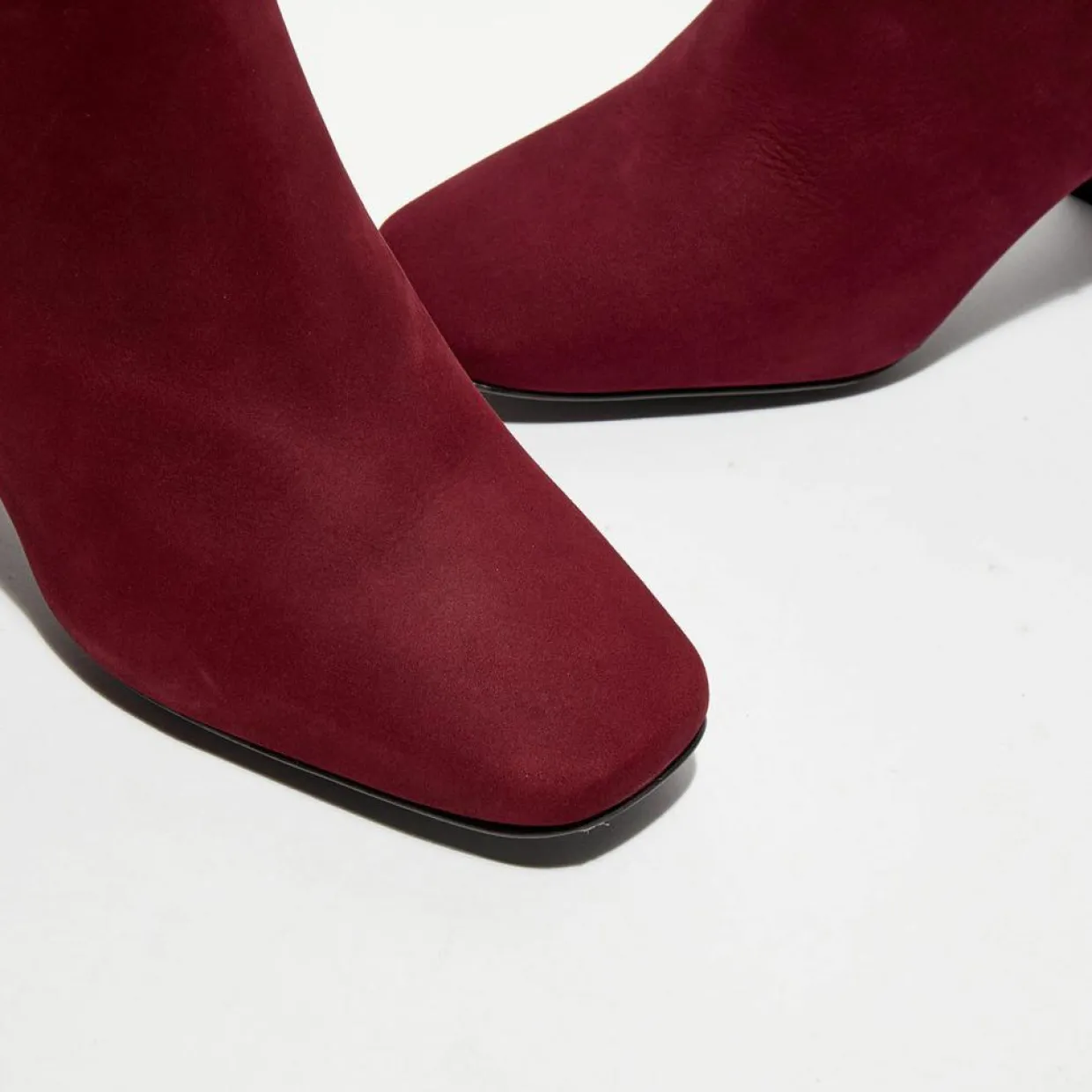 Femme Galeries Lafayette Bottines^Bottines revers col rouge bordeaux