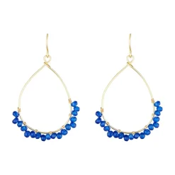Boucles d'oreilles Claudia Jade en laiton doré-Moonstone Discount