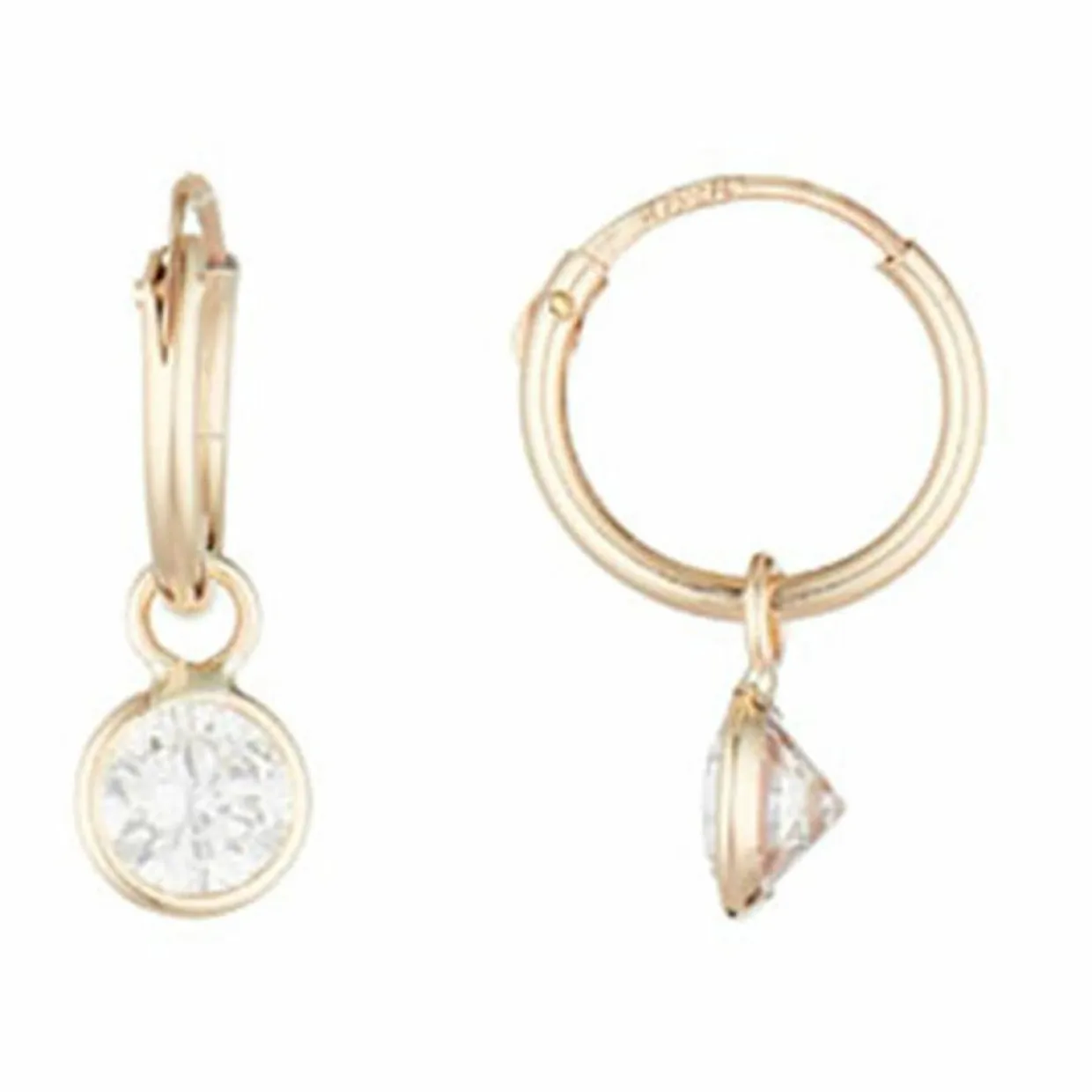 Boucles d'oreilles Créoles or jaune - 8 mm-Instant d'Or Online