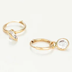 Boucles d'oreilles Créoles or jaune - 8 mm-Instant d'Or Online