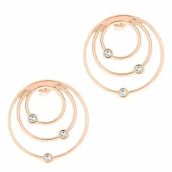 Femme Les Interchangeables Colliers^Boucles d'oreilles créoles Orbite MM doré rose