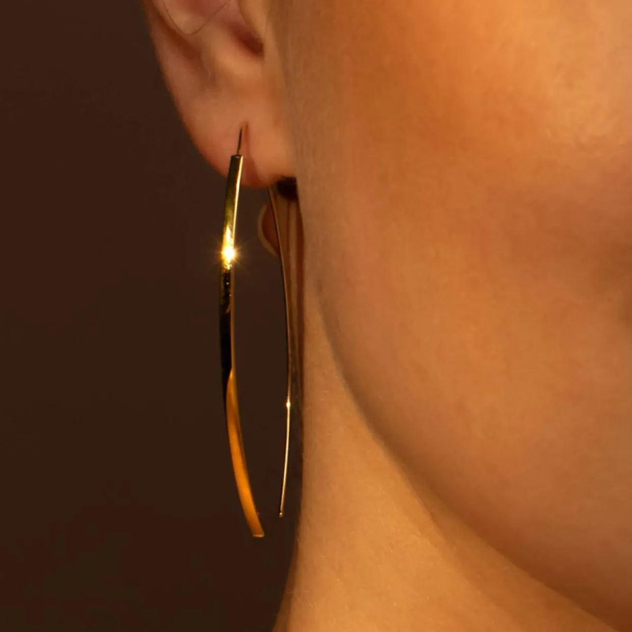 Femme Instant d'Or Boucles D'Oreilles^Boucles d'oreilles Créoles Edna or jaune