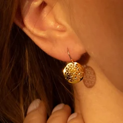 Boucles d'oreilles Dandelion or jaune-Instant d'Or Discount