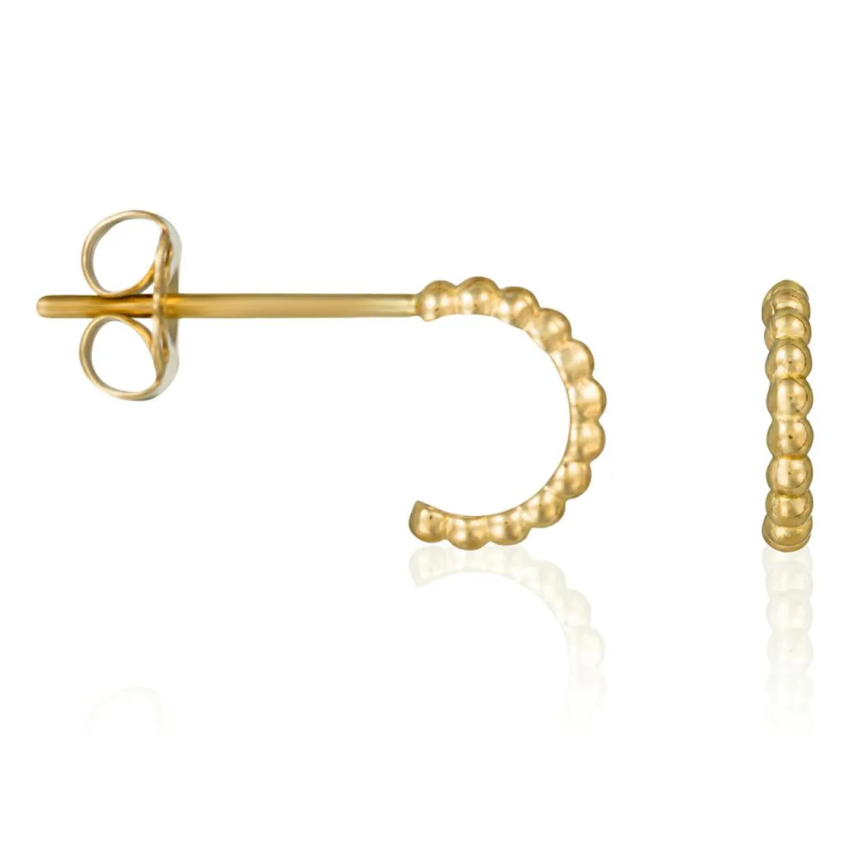 Femme Instant d'Or Boucles D'Oreilles^Boucles d'oreilles Demi Cercle or jaune
