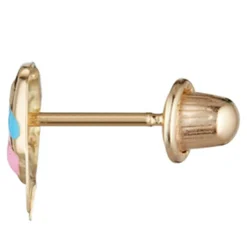 Enfant Instant d'Or Fille^Boucles d'oreilles enfant Poisson heureux or jaune