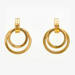 Boucles d'oreilles Fiamma en Argent doré-By Rafaella New