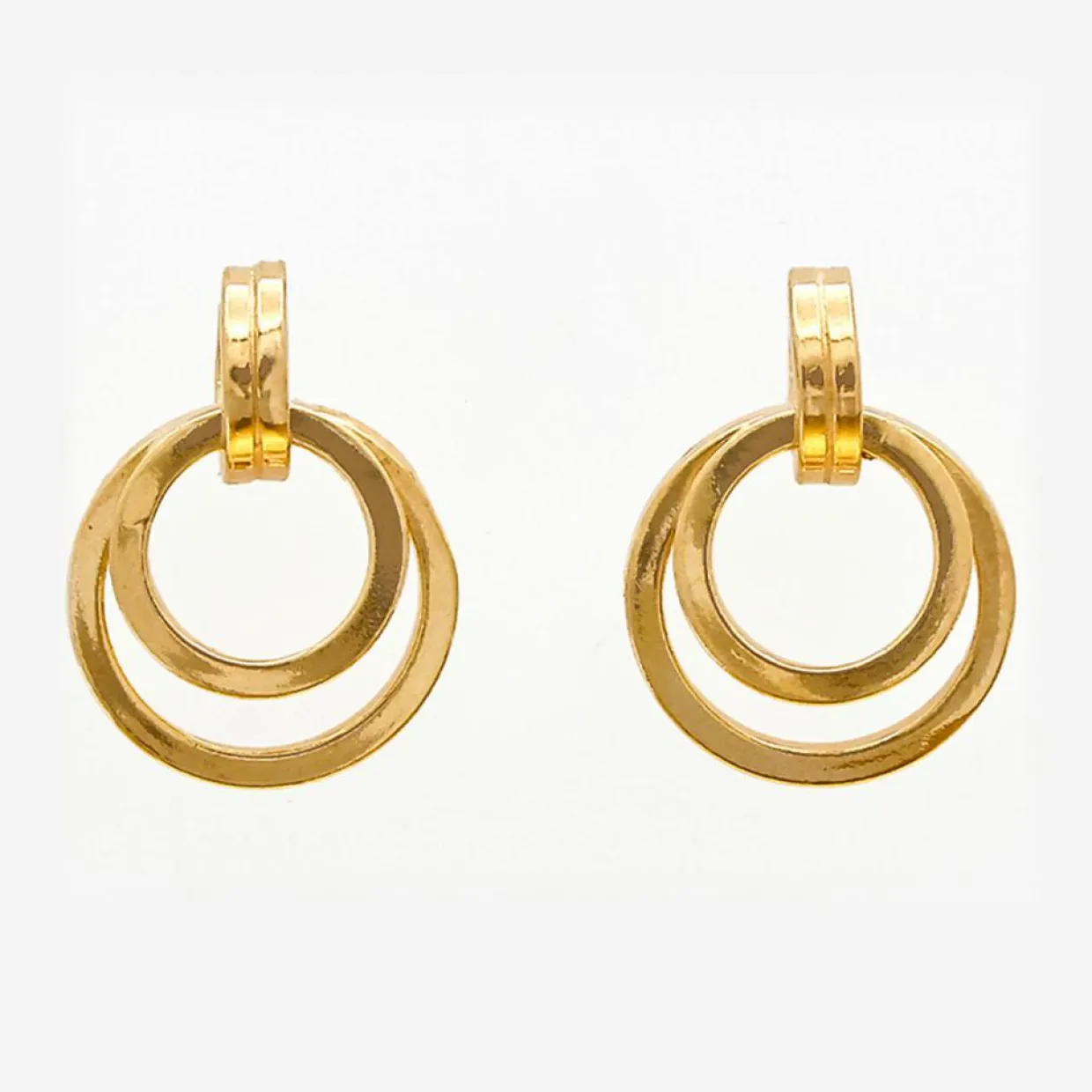 Boucles d'oreilles Fiamma en Argent doré-By Rafaella New
