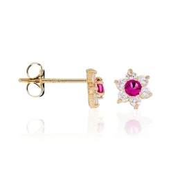 Boucles d'oreilles Le Messager Rouge or jaune-Instant d'Or Online