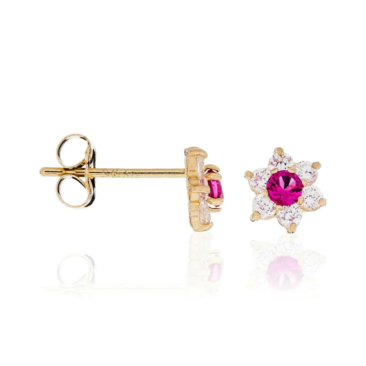 Boucles d'oreilles Le Messager Rouge or jaune-Instant d'Or Online