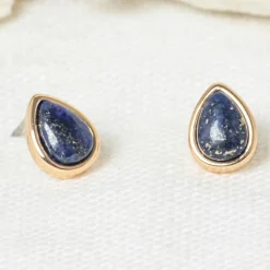 Femme Moonstone Boucles D'Oreilles^Boucles d'oreilles Lola Lapis en laiton doré