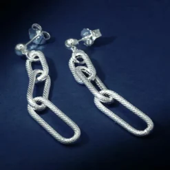 Boucles d'oreilles Lorenzo en Argent-By Rafaella Sale