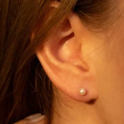 Boucles d'oreilles My Pearl or blanc-Instant d'Or