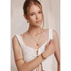Boucles d'oreilles Orisca dorées-Amelia Parker Discount