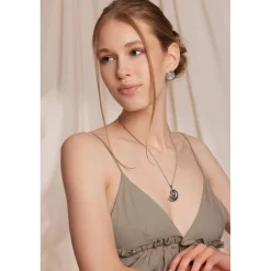 Boucles d'oreilles Thalina argentées-Amelia Parker New