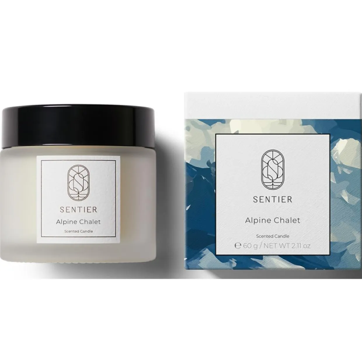 Bougie Chalet Alpin - 60 g-Sentier Hot