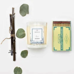 Abeillus Bougies^Bougie parfumée Jardin en hiver Feu de bois ivoire - 45h