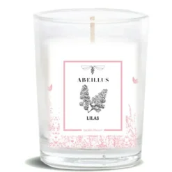 Abeillus Bougies^Bougie parfumée Jardin Fleuri Lilas ivoire - 45h