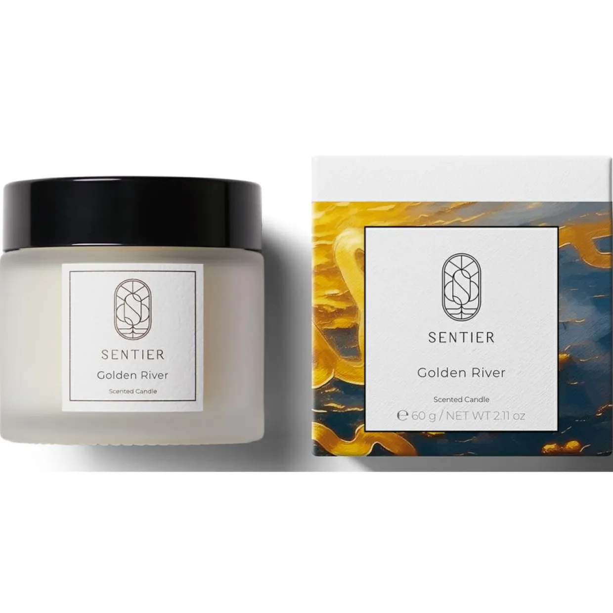 Sentier Bougies^Bougie Rivière Dorée - 60 g