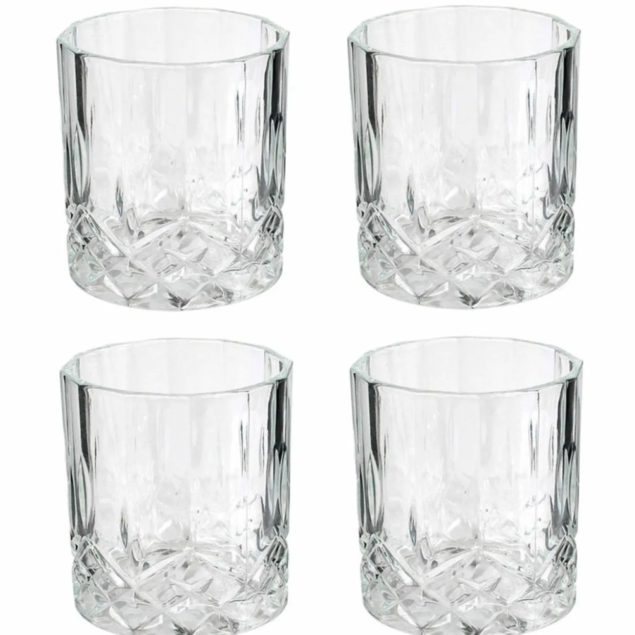 Cook Concept Verres^Bouteille whisky et 4 verres transparente - 9x9x24 cm