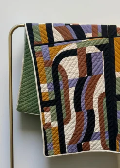 Mapoesie Coussins, Galettes De Sièges^Boutis Supersonic Parme 135 X 190Cm