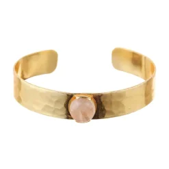 Femme Moonstone Bracelets^Bracelet Caroline Quartz en laiton doré