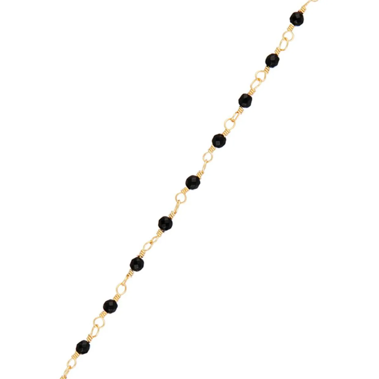 Bracelet Elisa Jade noire en laiton doré-Moonstone Hot