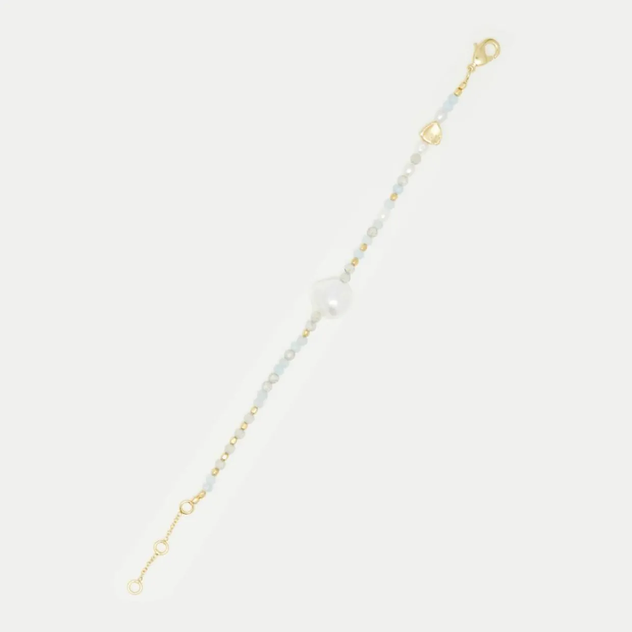 Bracelet Jian Multipierres en laiton doré-Moonstone Hot