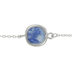 Bracelet Lilou Aventurine en laiton argenté-Moonstone Online