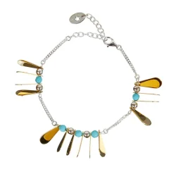 Femme Reminiscence Bracelets^Bracelet Phoenix argenté/doré/turquoise