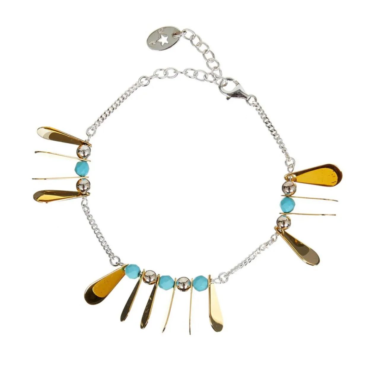 Femme Reminiscence Bracelets^Bracelet Phoenix argenté/doré/turquoise