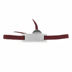 Bracelet Plaque Ruban Granite Strass bordeaux foncé-Les Interchangeables Online