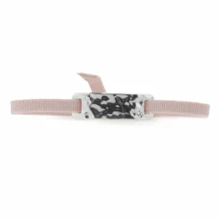 Bracelet Plaque Ruban Granite Strass beige rosé-Les Interchangeables Discount