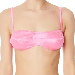 Femme Tara Jarmon Lingerie, Nuit^Brassière souple 100% Soie rose vif