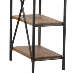 Bois & Chiffons Bureaux^Bureau avec étagère manguier stockholm noir - 130x60x130 cm