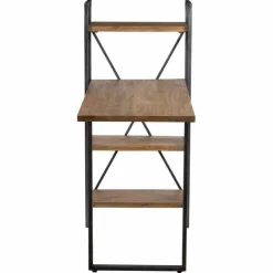 Bois & Chiffons Bureaux^Bureau avec étagère manguier stockholm noir - 130x60x130 cm