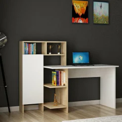 Bureau Bugra chêne - 119.7x111.8x60 cm-Wooden Art Clearance
