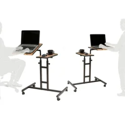 Wooden Art Bureaux^Bureau mobile à roulettes Glen 768 noir - 67x87x45.5 cm