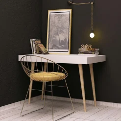 Wooden Art Bureaux^Bureau veronika blanc - 100x60x74 cm