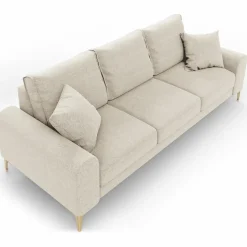 Mazzini Sofas Canapés^Canapé 3 places Madara beige clair - 222x102x90 cm