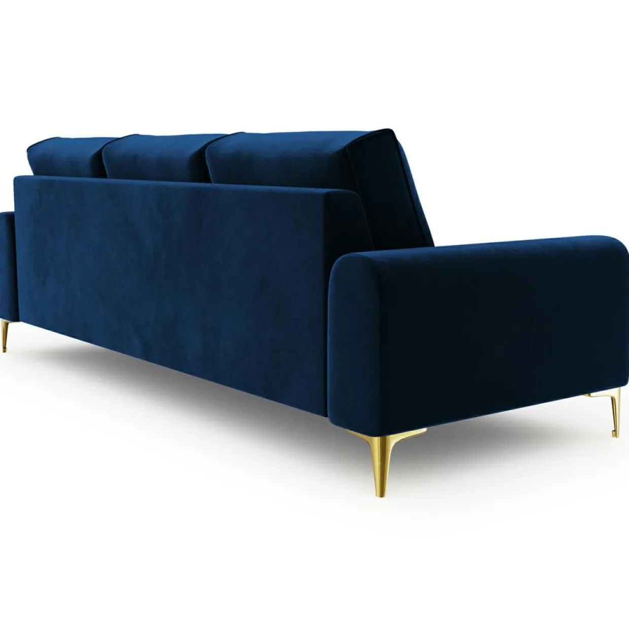 Canapé 3 places velours madara bleu roi - 222x102x90 cm-Mazzini Sofas Hot