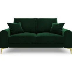 Canapé 2 places velours madara vert bouteille - 172x102x90 cm-Mazzini Sofas Online