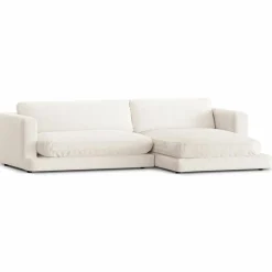 Mazzini Sofas Canapés^Canapé d'angle droit Daphne 4 Places Ivoire - 270x170x86 cm